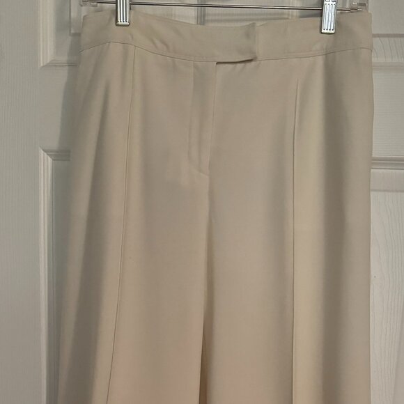 Body by Victoria Vintage Off-white Wide Leg Pant, Fully lined, Size 8 - Picture 2 of 8